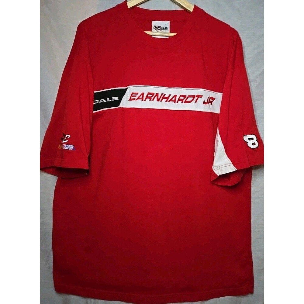 Vintage Chase Authentics Dale Earnhardt Jr #8 Nascar Red Bud Racing T-shirt XL